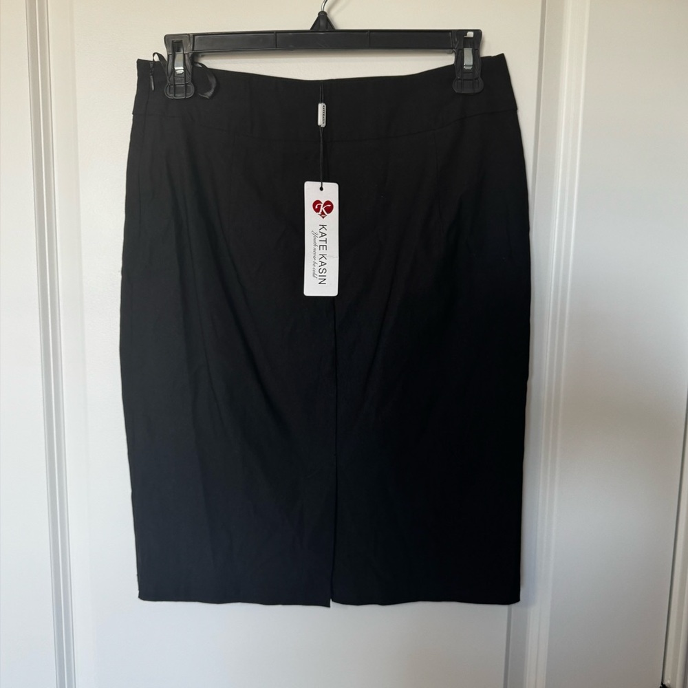 NWT Kate Kasin Black Pencil Skirt size medium - Picture 2 of 6